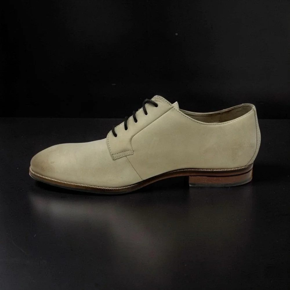 Cole Haan Sawyer Plain Oxford Shoes C35841 Mortar Nubuck Suede Beige Mens 10.5 M